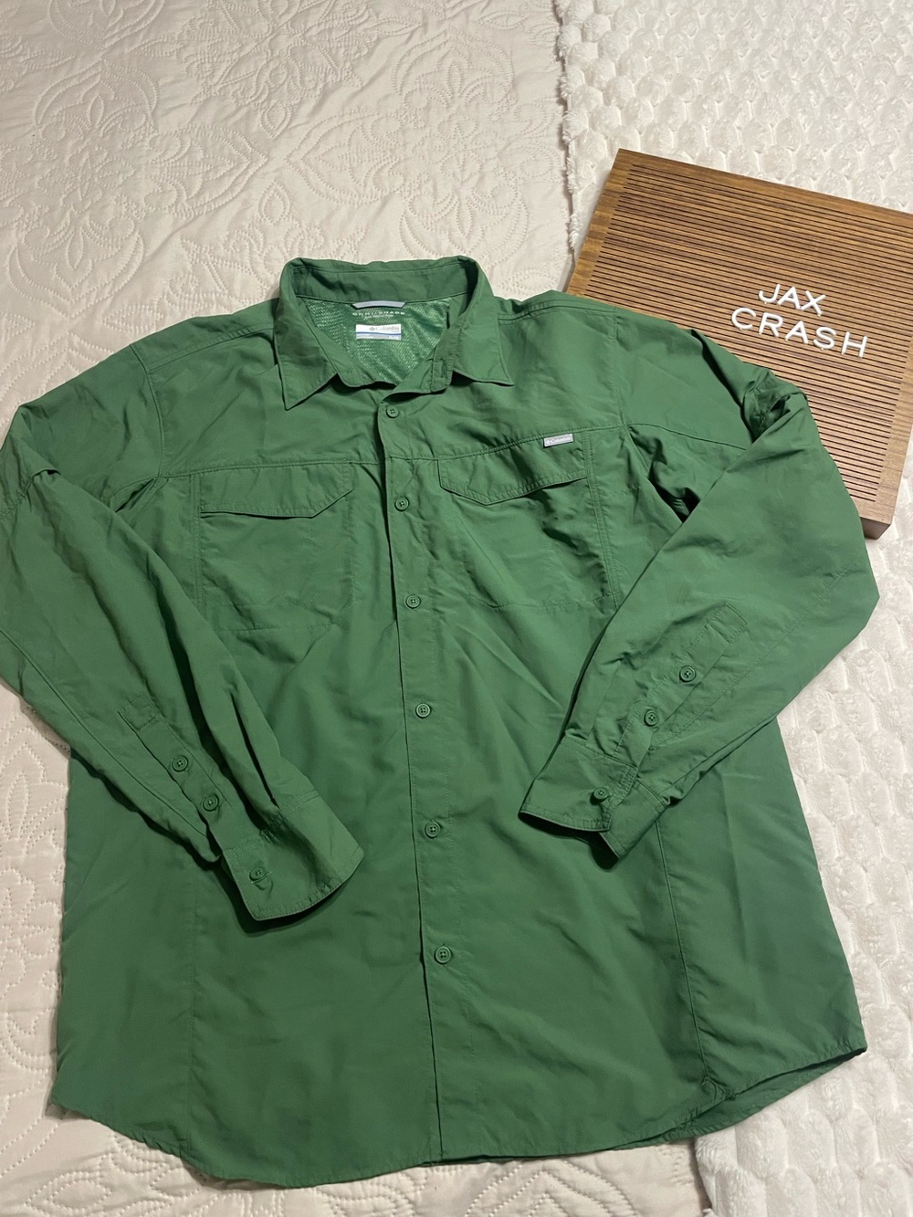 Columbia Men's Olive Green Lightweight Shirt Jacket
